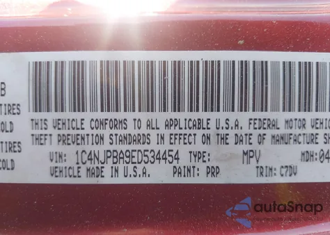 2014 Jeep Patriot Sport z USA, uszkodzony, nr VIN 1C4NJPBA9ED534454